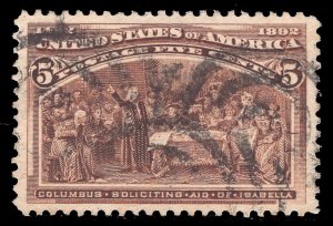 MOMEN: US STAMPS #234 USED VF/XF LOT #73764