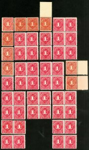 US Stamps # J61 MNH Postage Due Av/F Fresh Lot Of 50 Scott Value $450.00