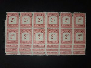 Seychelles #J1 MNH Horizontal Block of 10 Postage Due