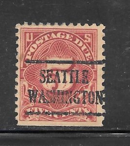 #J64 Used Single PRECANCEL AS SHOWN