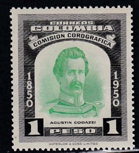 Colombia # 617, Augustin Codazzi, Mint NH