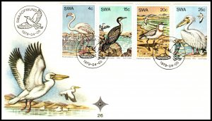 South West Africa 429-432 Birds U/A FDC