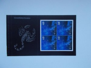 2002 SG 2126ac 1st Night Sky Prestige Booklet Pane Across the Universe DX29 U/M