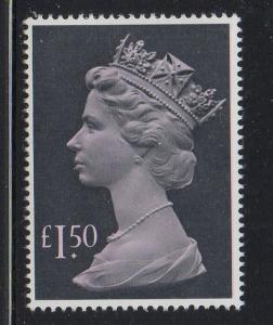 Great Britain Sc MH173 1986 £1.50  Machin Head stamp mint NH