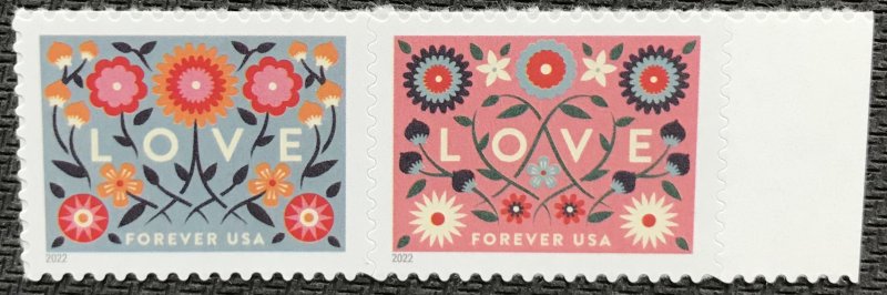 US #5660-5661 MNH Pair W/Selvage Love (.58)