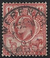 Orange River Colony 1903 Sc 62  1d Used VF,  Unlisted WERENGO cancel