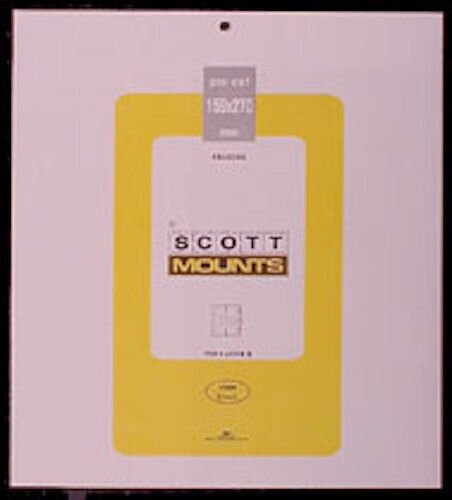 Scott/Prinz Pre-Cut Souvenir Sheets Small Panes Stamp Mounts 159x270 #1004 Clear