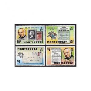 Montserrat 406-409,MNH.Michel 406-409. Rowland Hill,1979.Penny Black.UPU,Horses.