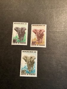 Stamps Ivory Coast Scott #167-9 nh