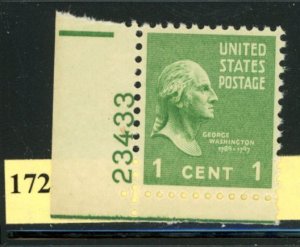 PKStamps - USA - 804 - MNH - Plate Number Single