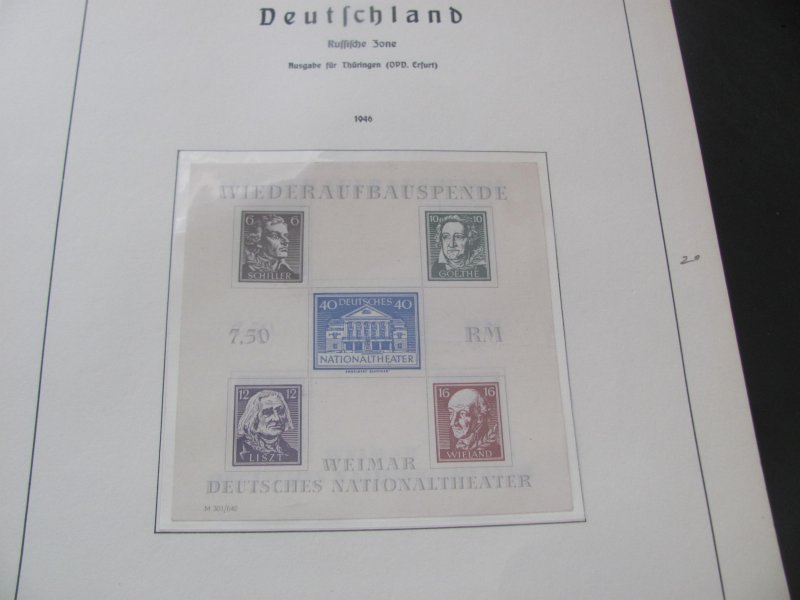 GERMANY SBZ 1948-49 MNH/USED COLLECTION ON PAGES 1525 EUROS FANTASTIC START(196)