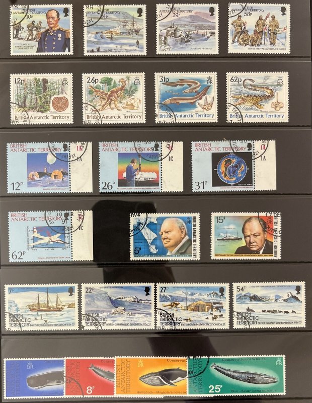 British Antarctic Territory Wildlife Aviation Collection Used (Aprx 100 )MK8659