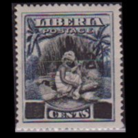 LIBERIA 1915 - Scott# 151 Spinning Cotton Set of 1 LH