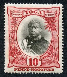 Tonga SG49c 10d Small second O M/M Cat 225 pounds