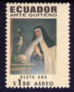 Ecuador 1971 Sc#C474 Blessed Anne at prayer Art of Quito (1) MNH