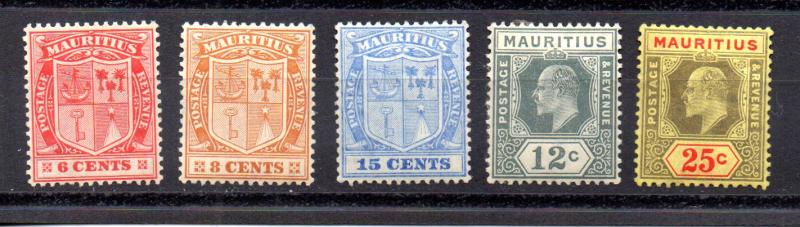 Mauritius 142-146 MH