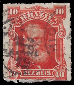 Brazil 1876 Sc 68 UF rouletted (copy 2)