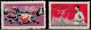 Vietnam, Vietcong, 1965, Nguyen Van Troi & Military, Mi#9-10, MNG