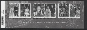 MS4032 2017 Platinum Anniversary Barcode miniature sheet UNMOUNTED MINT/MNH 