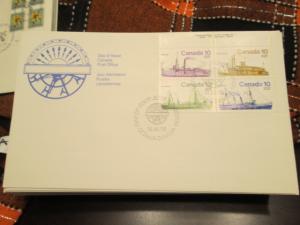 Canada #700-703 UR plate block FDC