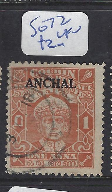 INDIAN NATIVE STATE COCHIN  (P3012B) SG 72   VFU