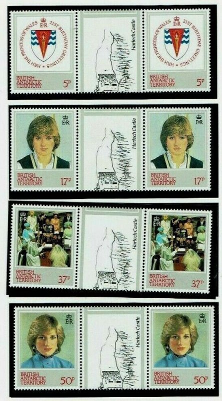 British Antarctic Territory:1982, 21st Birthday, Princes of Wales, MNH + Gutter