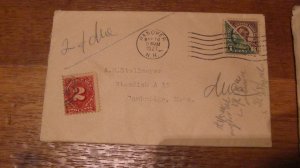 USA Bisect cover collection Qtt 5 single / Pair / Postage due - Year 1926-1927