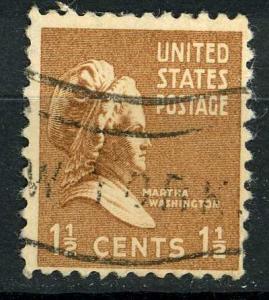 USA 1938 - Scott 805 used - 1.1/2c, Martha Washington 