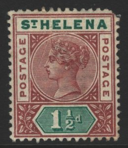 St Helena Sc#42 MH - crease