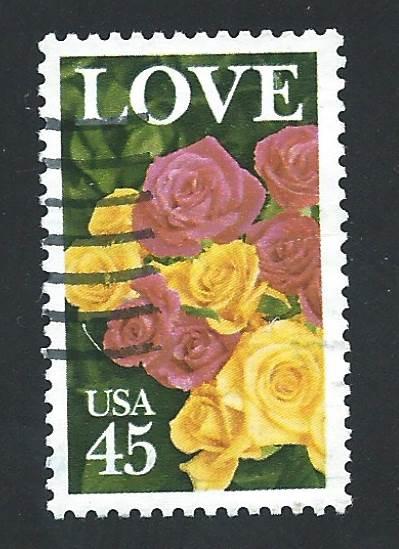 SC# 2379 - (45c) - Love Roses, used single