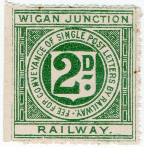 (I.B) Wigan Junction Railway : Letter Stamp 2d