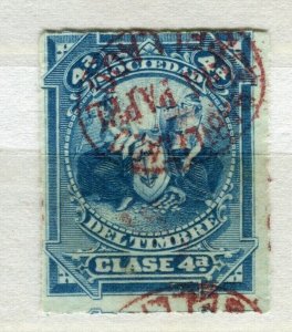 SPAIN; 1850s early classic Sociedad Timbre issue used value