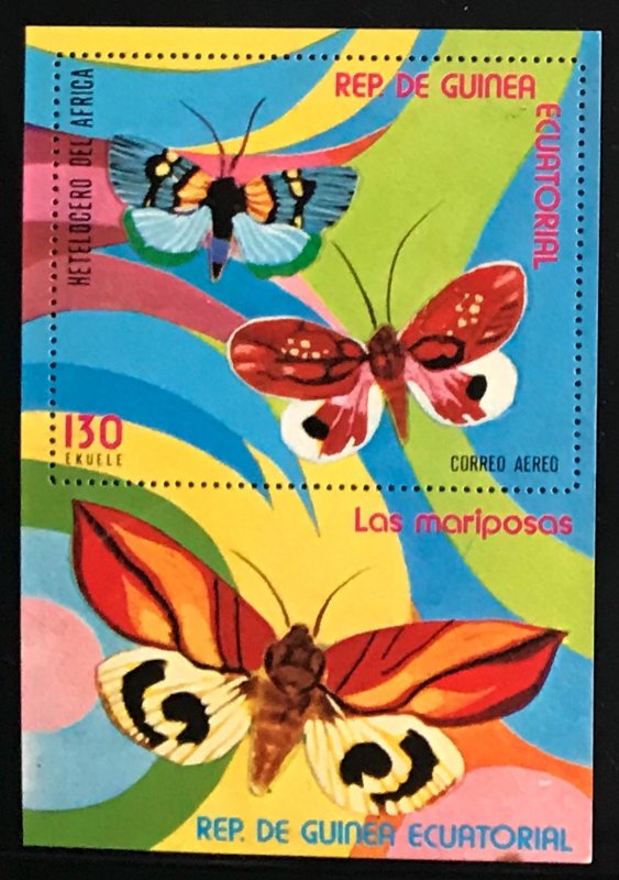 Equatorial Guinea #MiBl254 MNH S/S CV€6.00 Butterflies