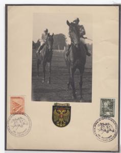 Austria 1946 Special Sheet Stamped At Racecourse Only 100 Exist Scarce J2097