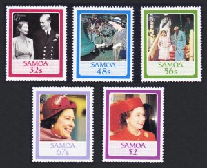 Samoa Queen Elizabeth II Birthday 5v 1986 MNH SC#670-674 SG#726-730