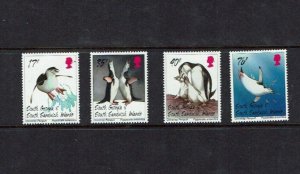 South Georgia: 1996 Bearded Penguins, MNH set