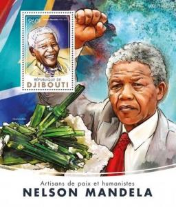 Djibouti Nelson Mandela Politics Personalities MNH stamp set