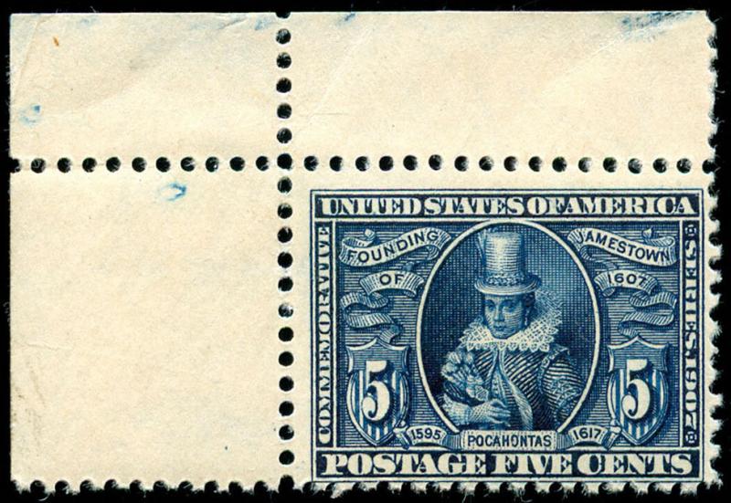 momen: US Stamps #330 Mint OG NH F/VF