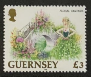 GUERNSEY 1992 FLORAL DEFINITIVE £3 SG582a  MNH