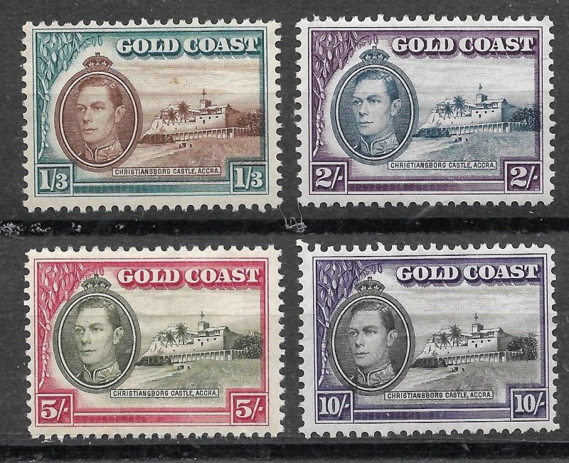 Doyle's_Stamps: 1938-1941 Gold Coast King George VI NH Stamp Set (WL9)