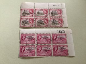 Gold Coast Ghana 1957  cancelled stamps part sheet Ref A4428