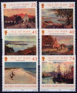 ZAYIX Isle of Man 1063-1068 MNH Paintings Landscapes Alfred Cooper 061223SM153M