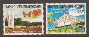 Central African Empire  # 384 - 85  Mint  N H