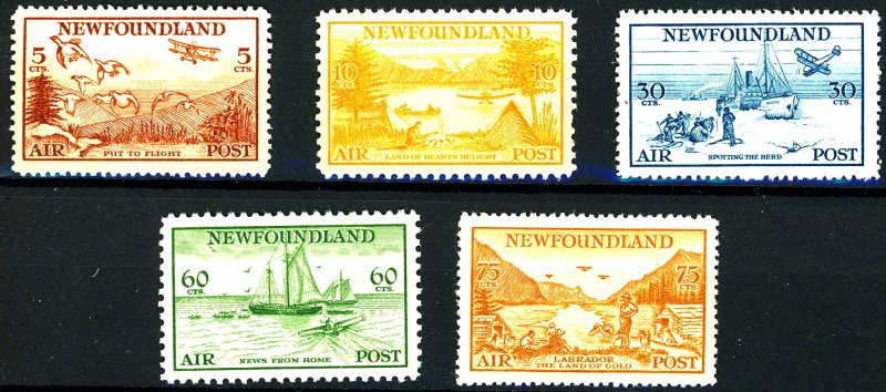 Newfoundland #C13-17 MINT OG LH/HR