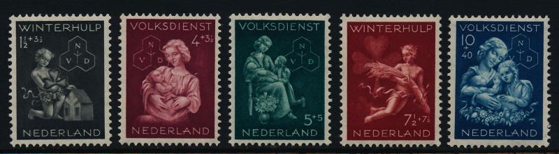 Netherlands B149-53 MNH Art, Child & House, Mother & Child, Wheat Sheaf