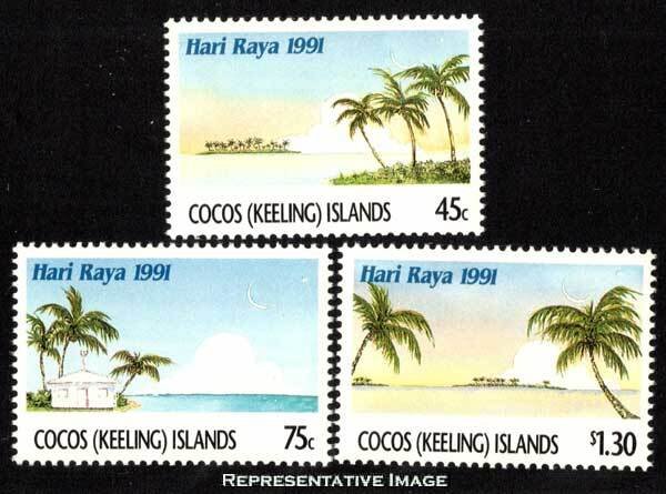 Cocos Islands Scott 241-243 Mint never hinged.