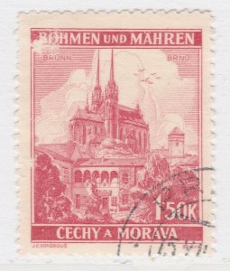 Czechoslovakia Ger. 1939 BOHEMIA AND MORAVIA 1.20 Used A25P42F19287 Protectorate-