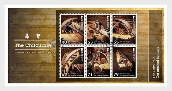 2014 GUERNSEY -  SG: MS1510 - EUROPA - MUSICAL INSTRUMENTS, THE CHIFOURNIE FDC 