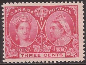 Canada - 1897 3c Queen Victoria Jubilee Stamp - Mint VLH - Scott #53