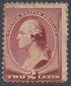 United States Scott 210 Faulty - 1883 Washington Issue